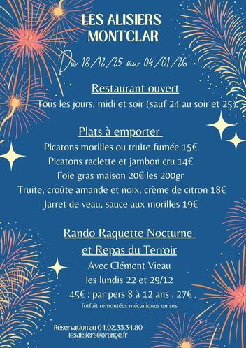 Open hours and offers during end year holidays